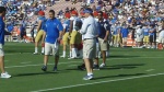 Jim Mora not fazed by Steven Manfro's special teams miscues. photo: Eric Geller